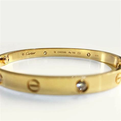 cartier 16 aap 8899 au750 ly|cartier love gold bracelet 16.